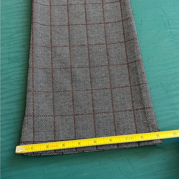 Wild Fable Crop Flare Pant Gray Size Small NWOT Window Pane Plaid Herringbone - Picture 8 of 9